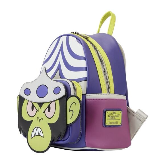 Loungefly Powerpuff Girls Mojo Jojo Glow Cosplay Mini Backpack - Picture 7 of 9